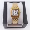 Watch Watch Wath Watch Watch Square Watches مصمم Diamond Watchs Premium Quartz حركة صغيرة الحجم سوار الفولاذ المقاوم للصدأ السوار الياقوت