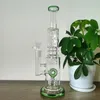 Bong vert de style narguilé de 13,9 pouces avec perc suisse et joint femelle de 18 mm