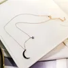 Chains 2023 Trendy Girl Necklace For Women Lady Fashion Star Moon Charm Pretty Link Jewelry Surprise Exquisite