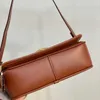 2023 Nieuwe Klassieke Gecoat Split Leer Een Schouder Crossbody Kleine Vierkante Studio Onderarm Methode Stok Tas Voor Vrouwen Inventaris 2152