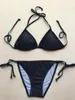 Kvinnors designer bikini badkläder s-xl kvinnor badkläder brev tryck bikini kort set bh strand party sexig push up bandage baddräkt simning slitage het