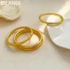 Bangle Bilandi Fashion Jewelry Soft Armband Högkvalitativt plaströr Inre glitter Guldfärgarmband Bangle For Women Gift 231005