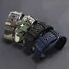 Watch Bands PEIYI Canvas Nylon Watchband 18mm 20mm 22mm 24mm Black Blue Strap Pin Buckle For Men's Sport Accessories233W