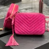 Diseñador Top Qulity Lou Bolso para cámara en cuero acolchado Bolsos de lujo para mujer con correa ajustable Bolsos de hombro Almacenamiento cruzado