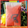100pcs 24x35cm Zip lock Zipper Top frosted plastic bags for clothing T-Shirt Skirt retail packaging customized logo printing293w