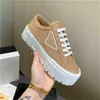 Designer sneakers plataforma de luxo mulheres gabardine skate sapatos casuais clássico senhora estilista formadores moda sola azul preto branco