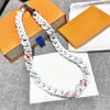 20ss Latest French Designed Luxury Hip hop Street men and women Bracelets White white cloud Cuba Necklace Jewelry284R