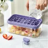 Ice Cube Maker With Storage Box Silicone Press Type Ice Cube Makers Ice Tray Making Mould For Bar Gadget Kitchen Accessories T9I002468