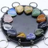 Keychains Heart Keychain Accessories Natural Stone Lucky Door Car For Girls Couple DIY Motorcycle Key Chain Ring Pendant Jewelry