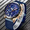 2019 LIGE Top Brand Orologi di moda Uomo Sport Impermeabile Cintura in maglia di acciaio inossidabile Orologio al quarzo Orologio da polso da uomo Relogio Masculino L192K