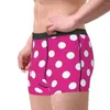 Underpants Classic White Polka Dots On Pink Man's Boxer Briefs Highly Breathable Top Quality Gift Idea