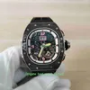 슈퍼 팩토리 남성 시계 최고 품질 시계 42mm x 50mm RM62-01 투르 빌론 진동 경보 탄소 섬유 NTPT 시계 기계적 자동 남성 손목 시계