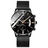 Relógios de pulso moda masculina relógios de quartzo 2021 designer de luxo homens top marca famosa aço à prova d'água homem relógio esporte malha bla259q
