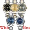 Herenhorloge Luxe horloges Grijs Baton-formaat 41 mm Blauw gecanneleerd horloge Automatische herenhorloges Mechanische montre de luxe horloges oys283x