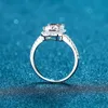 Wedding Rings AETEEY Diamond Square Ring D Color 1CT 2CT Real 925 Sterling Silver For Women Fine Jewelry VVS Clarity RI019 230928