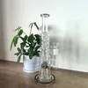 13.7-Inch Gray Hookah-Style Bong with Swiss Perc and 18mm Female Joint