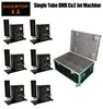 Flight Case 6in1 Packing Single Nozzle Stage Co2 Jet Machine Column Jet Direction Switchable 1M5M Jet Height DMX512 2CH ControlM2414574