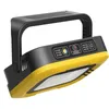 Lanterne portatili 1200LM Luce solare da lavoro Lanterna da campeggio Lampada da esterno ricaricabile Potente pesca alluvionale magnetica di emergenza con 5 V USB 231005