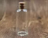 병 10pcs/lot 28 65mm 25ml Clear Cork Glass Bottle Vials 컨테이너 음식 향신