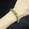 Natural jade qing material de água tipo antigo contas mão corda redonda-grânulo requintado elegância pulseira handring jóias finas