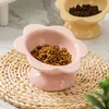 Cat Bowls Feeders Candy Color Flower Shape Dog Bowl Inclined Neck Protectors Pet Feeding and Food Eating Drinking Y5GB 230928