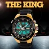 SKMEI Sport Watch Men Army Dive Casual Alarm Clock Analog Waterproof Military Chrono Dual Display Wristwatches Relogio Masculino X2705