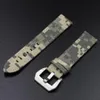 Watch Bands Onthelevel Canvas Waterproof Strap 20 22mm Military Camouflage Watchband For With Stainless Steel Buckle #D301R