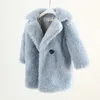 Cappotto Moda Bambina Giacca invernale Pelliccia spessa Bambino Bambino Caldo Pecora come lana Capispalla Abiti di alta qualità 214Y 231008