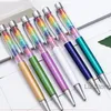 Partihandel Crystal Metal Ballpoint Pen Rainbow Student Writing Ballpoint Diamond Gift Penns School Office levererar anpassningsbar logotyp Th1099