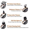 Electric Shavers 5 In 1 4D Men's Rechargeable Bald Head Electric Shaver 5 Floating Heads Beard Nose Ear Hair Trimmer Razor Clipper Brush 230928