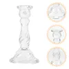 Candle Holders Clear Glass Holder Pillar Candles Home Decor Wedding Table Decoration Living Room Romantic Tea Light