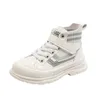 Boots Children Ankle Boots Fashion Kids Casual Sneakers White Girls Boys Short Boot 231005