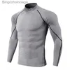 Intimo termico da donna Intimo termico da uomo Collo alto Camiseta termica Sport Camicia termica Quick Dry Intimo compresso Abbigliamento Uomo BieliznaL231005