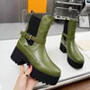 Designer Heel Boot Women Ankle Booties Leather Winter Luis Fashion Boot Martin Platform Letter Woman Vuttonity gfhdfg