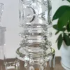 Bong estilo cachimba amarillo de 14 pulgadas con Swiss Perc y junta hembra de 18 mm