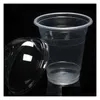 Other Drinkware 360Ml Cup With Cap Hard Plastic Disposable Food Fruits Juice Transparent Large Capacity T2I223 Drop Delivery Home Ga Ot0Q1