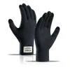 Gants de cyclisme hiver tricoté doigt complet hommes femmes en plein air course conduite cyclisme écran tactile solide laine épaisse de haute qualité doux 231005