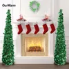 Juldekorationer Ourwarm 5ft Pop Up Artificial Christmas Tree Decorations Tinsel Collapsible Fake Year's Tree Easy To Placera och lagra 230928