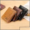 Biżuteria Money Clips Kangaroo Portfel Mens Krótka miękka skórzana karta uchwyt karty mticard kieszeń Portfel312N Dostawa DH0FP pa dhuho