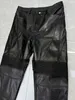 23SS Paris Italien Mens Designer Läderbyxor Casual Street Fashion Pockets Varma män Kvinnor Par Utkläder gratis fartyg B0803