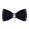 Nœuds papillon réglable Bowtie Velvet Mens pré-attaché Smart Party Cravat Mariage Adulte Prom Luxe Accessoires Cravate 86