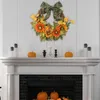 Flores decorativas Guirnalda floral artificial de Halloween con arco para la puerta principal Fiesta de bodas de verano falsa Decoración interior al aire libre