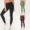 Pantalones de chándal de cintura alta de Color sólido para mujer, pantalones de Yoga, ropa de gimnasio, mallas elásticas para Fitness, medias completas de entrenamiento para mujer