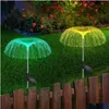 Décorations de jardin Solaire LED Méduse Lumière Lampe de pelouse Paysage imperméable extérieur pour cour / allée / jardin / décor de vacances atmosphère Otic1