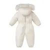 Ned kappa -30 graders vinter baby skiddräkt plus sammet baby jumpsuit pojkar overaller varma barn kläder vattentäta barn kläder set 1-4y 231005