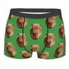 Sous-vêtements Capybara Face Kawaii drôle heureux sous-vêtements pour hommes Boxer Shorts culotte nouveauté doux pour homme S-XXL