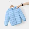 Donsjas Kinderen Witte Eendendons Jongens Jassen Kinderjas Voor Meisjes Herfst Winter Snoep Kleur Warme Kleding 1-16 jaar Tiener Lichte Jas 231005