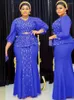 Etniska kläder Dubai Turkiet Musulman Ensembles Elegant Women Muslim Fashion Kaftan Abaya Topps kjol 2 st.