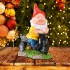 Tuindecoratie Gnome Decoratieve Cartoon Beeldjes Draagbare Hars Miniaturen Creatief Standbeeld Voor Huisdecoratie