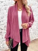Womens Knits Tees Autumn and Winter Long Sleeve Solid Loose Cardigan Coat Women 231005